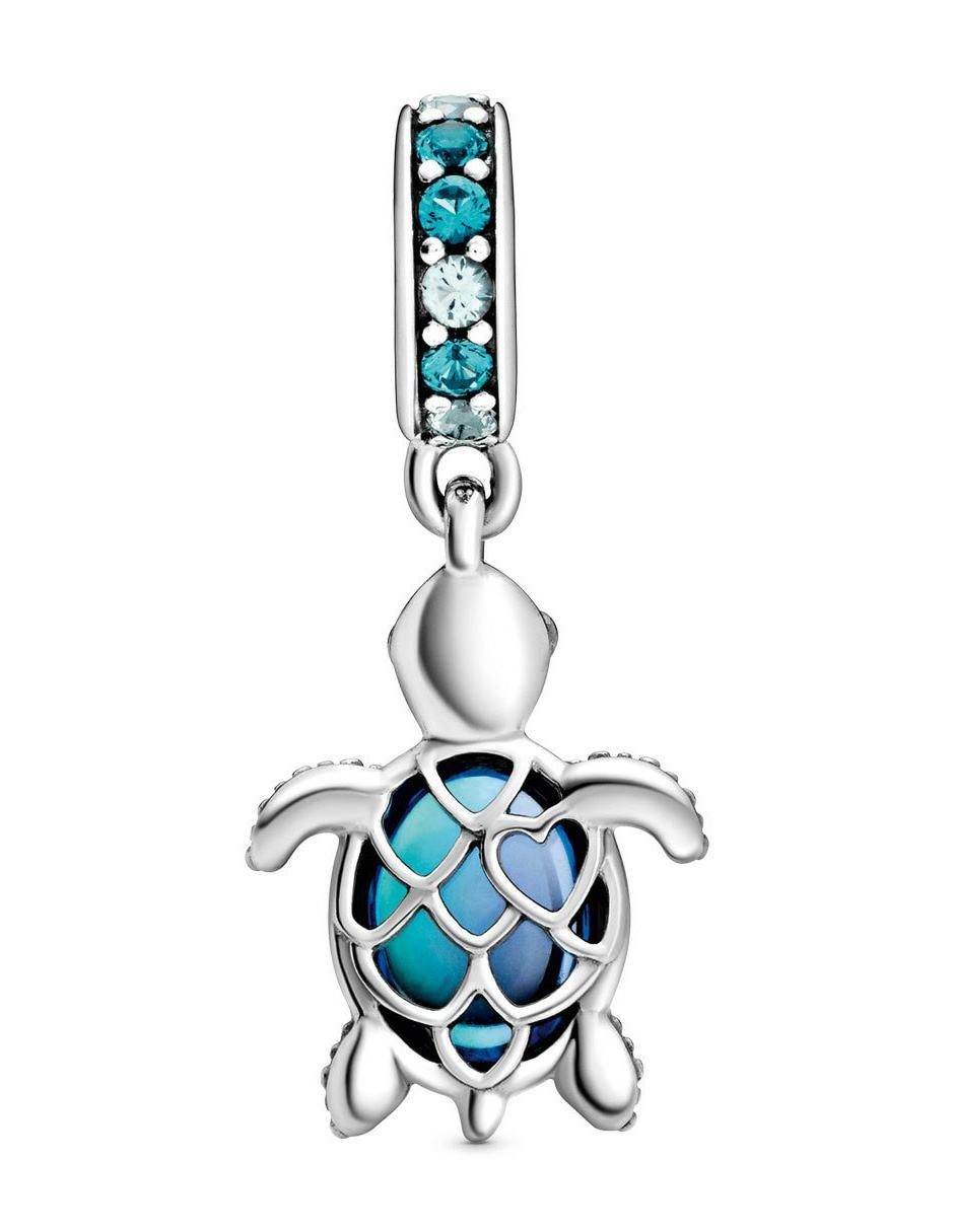 Charm de tortuga de plata P 925 cristal 2