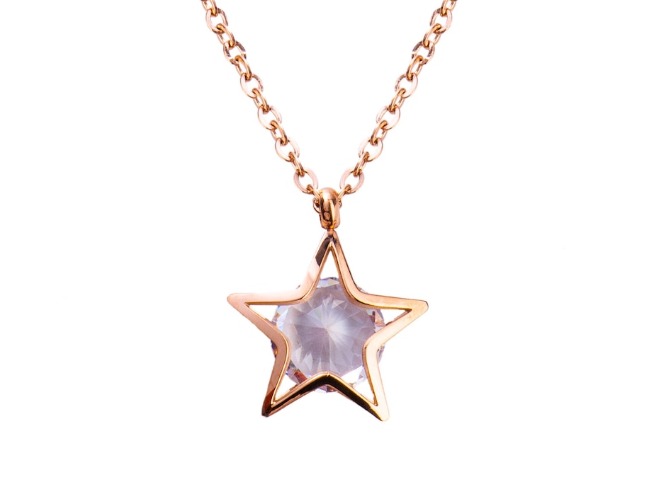 Collar de oro rosa