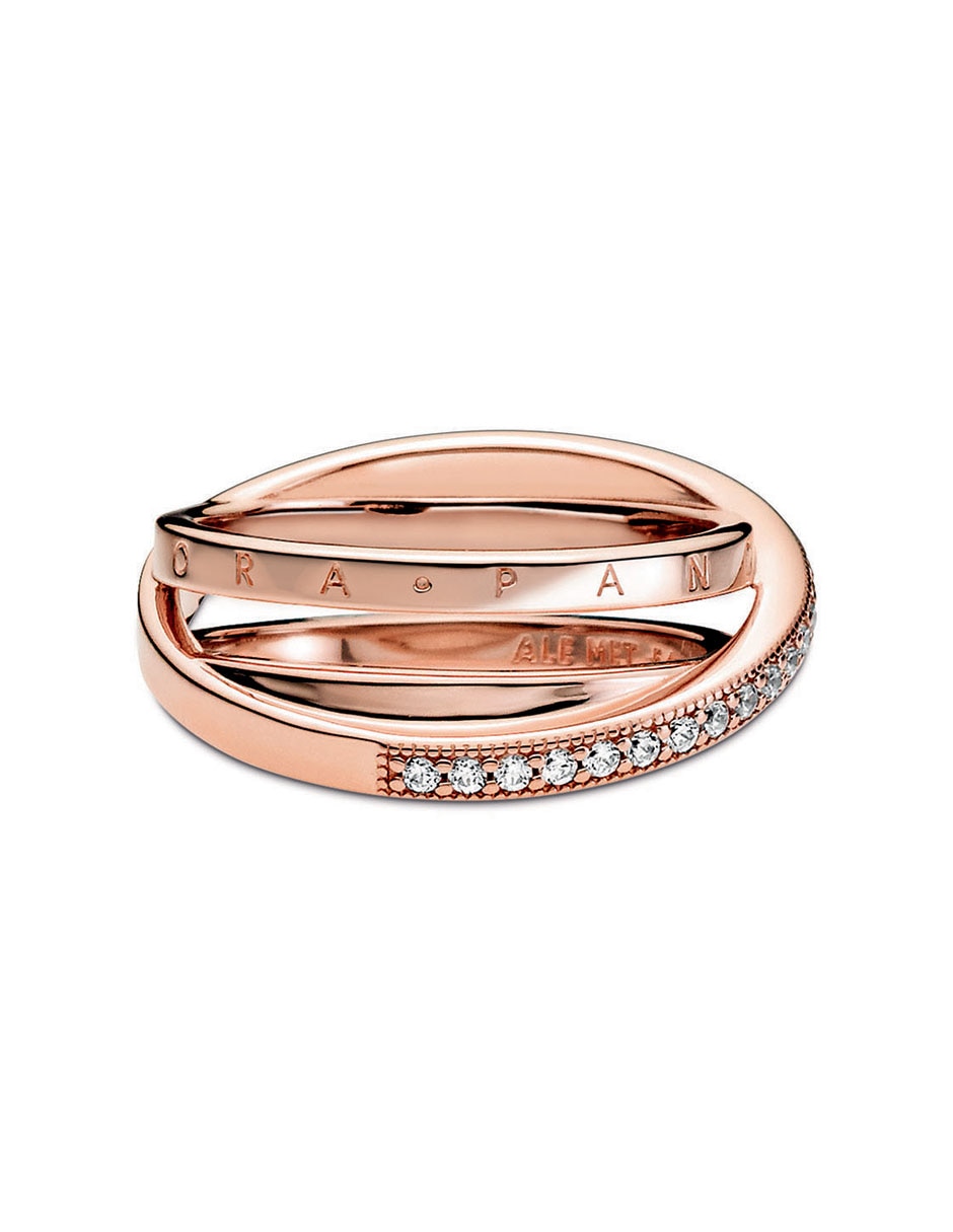 Anillo P 925 de plata diamante pavé 2