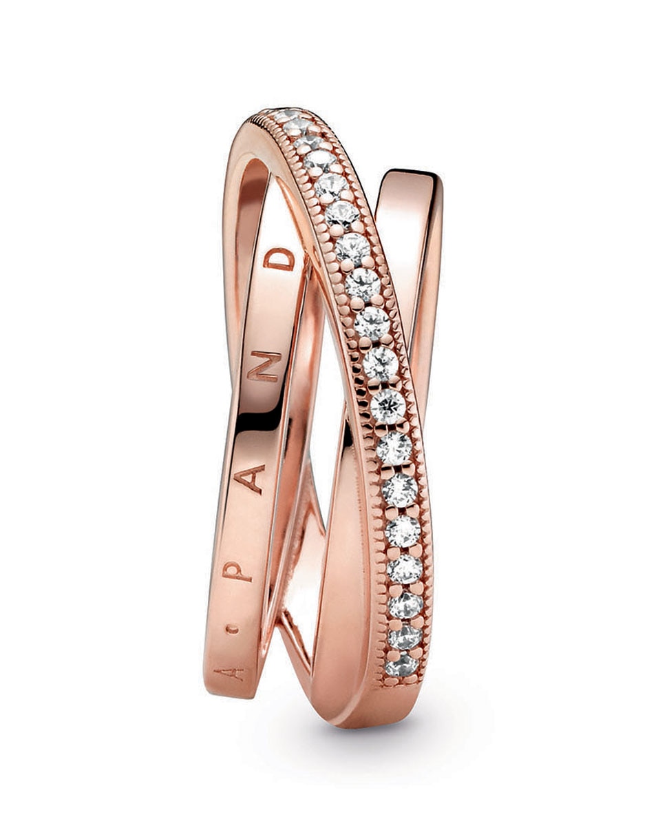 Anillo P 925 de plata diamante pavé 4