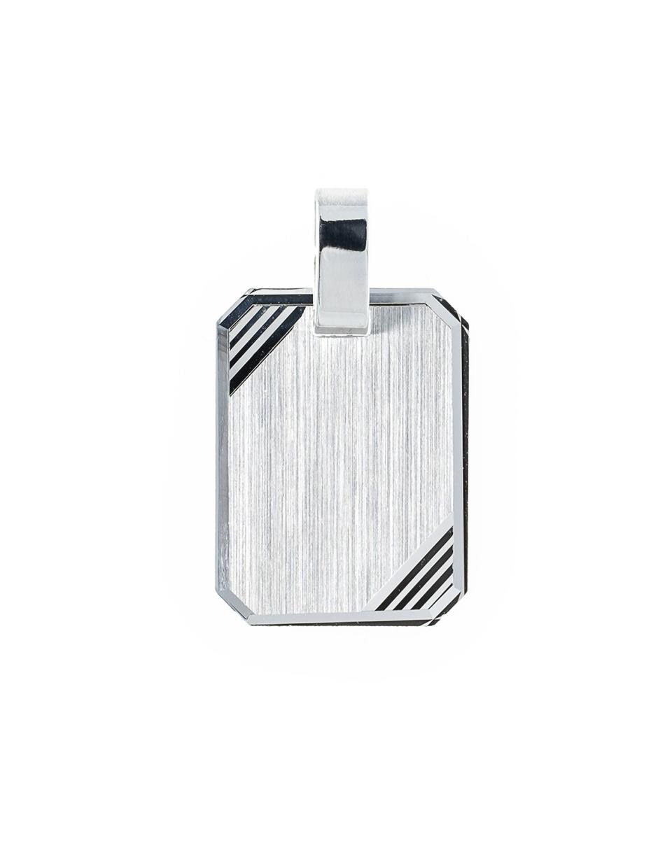 Dije rectangular de plata Dije rectangular de plata