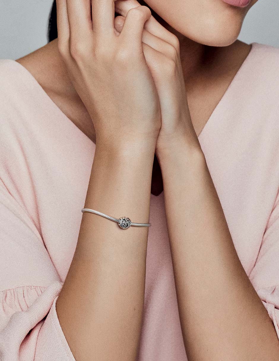 Charm redondo de plata P 925 6