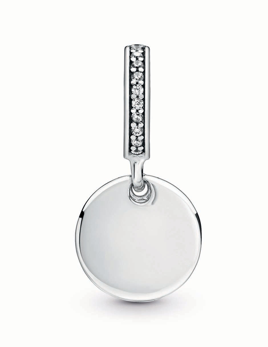 Dije de corazón de plata P 925 zirconia cúbica