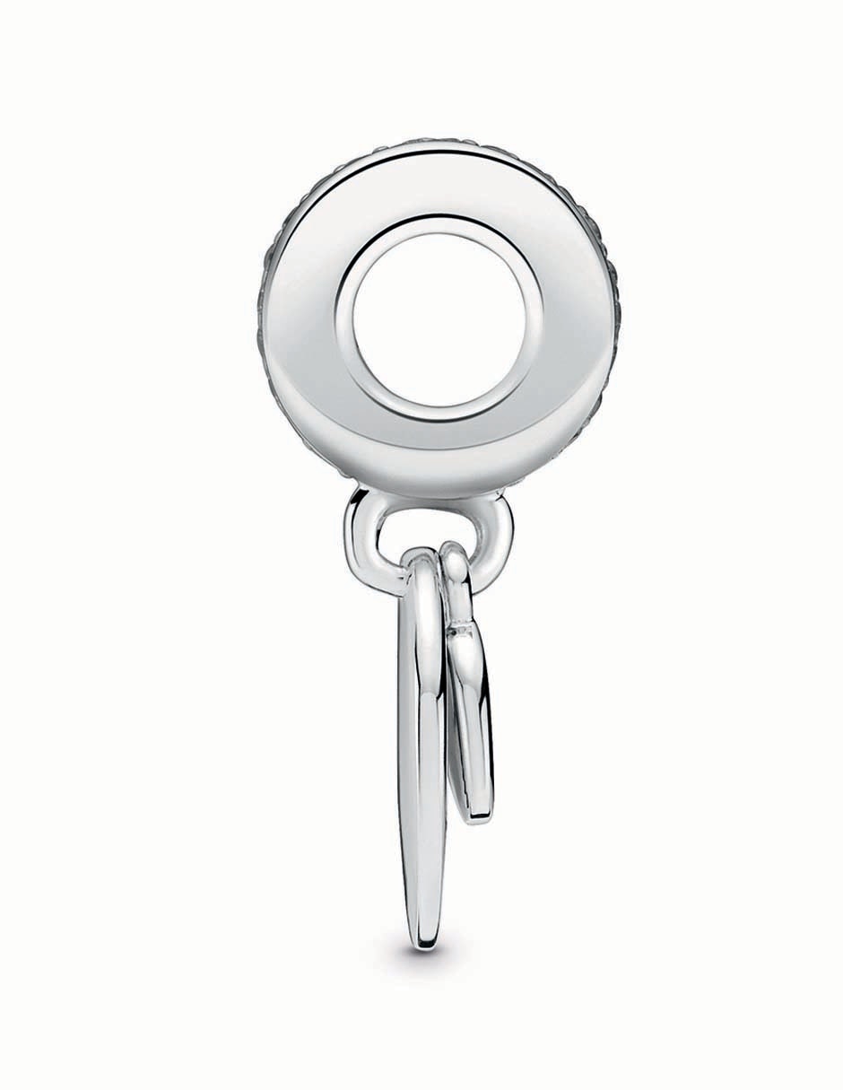 Dije de corazón de plata P 925 zirconia cúbica
