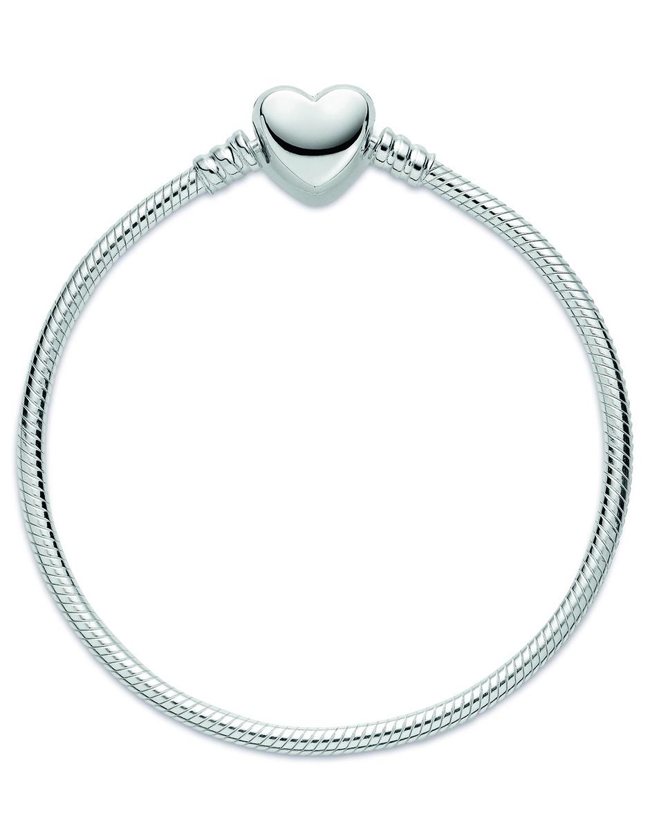 Brazalete de plata Moments con acabado lustre 4