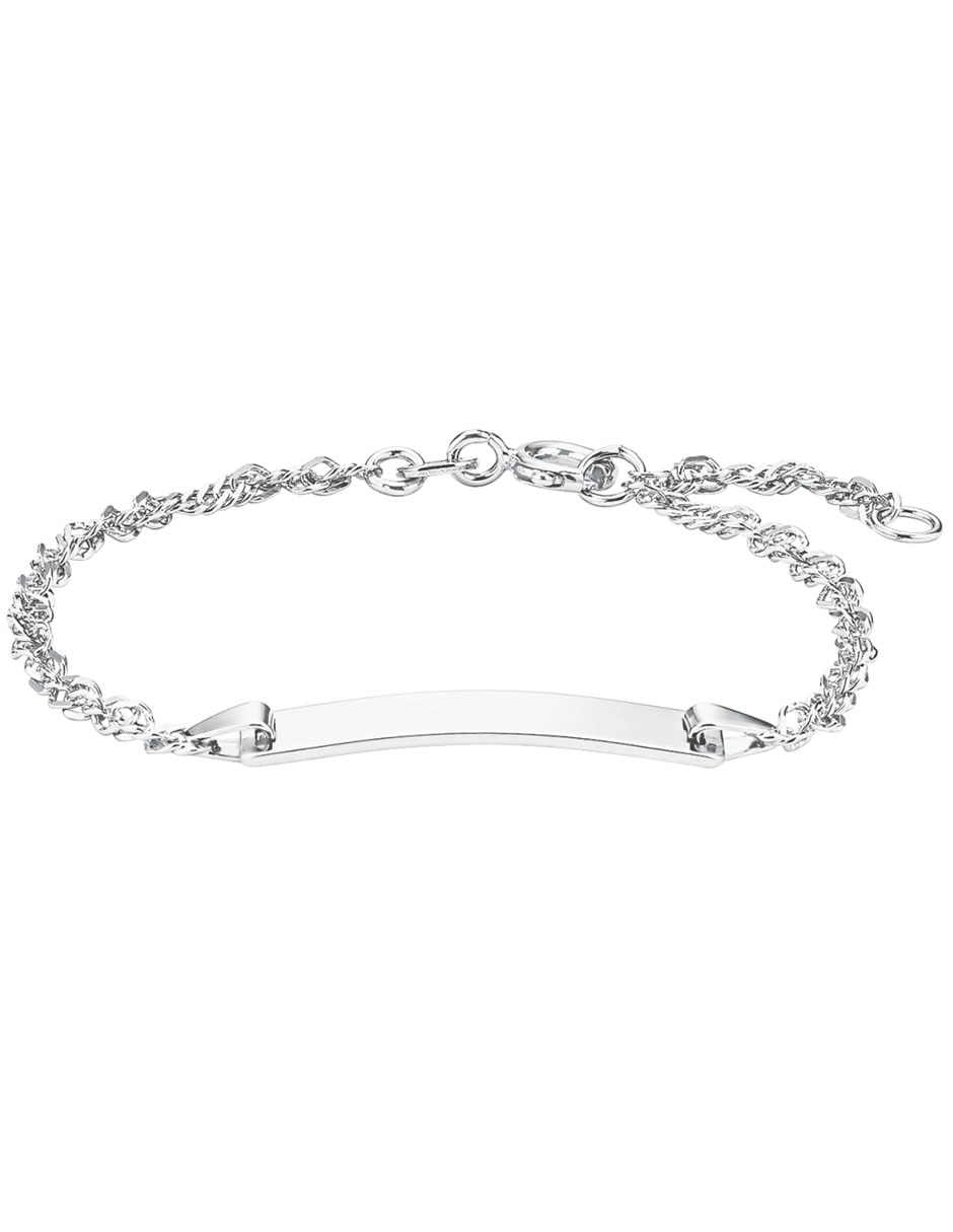 Pulsera de plata con acabado baño rodio Pulsera de plata con acabado baño rodio