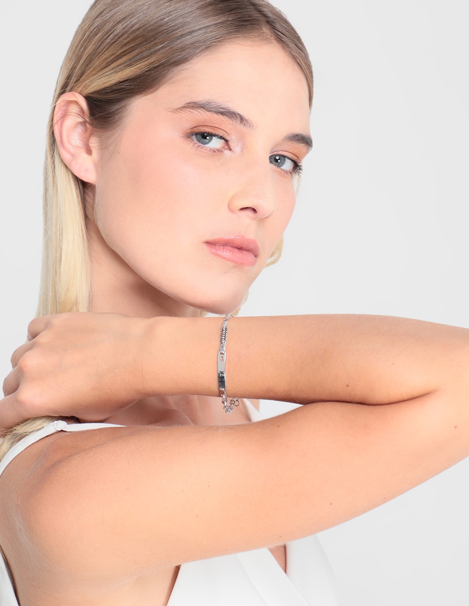 Pulsera de plata con acabado pulido 3