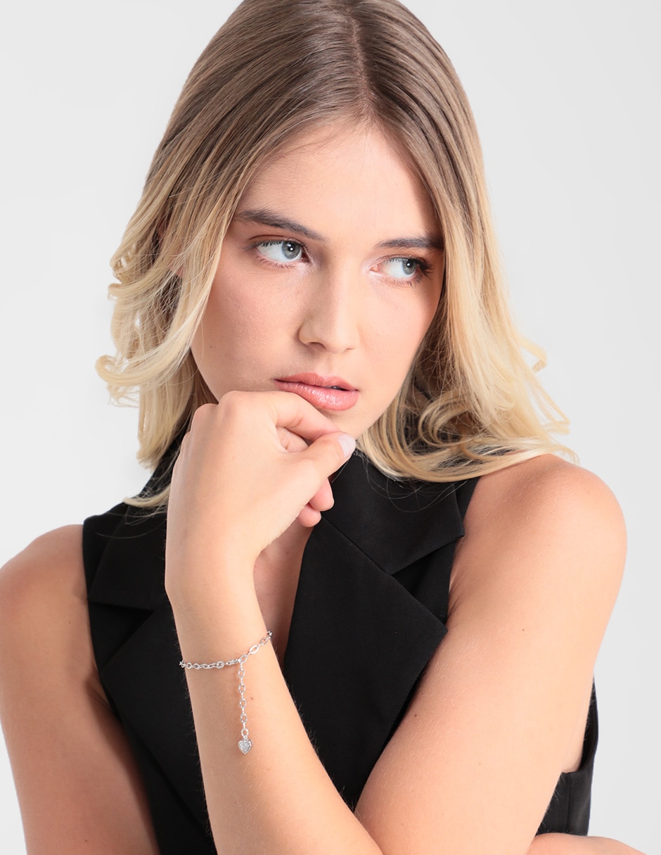 Pulsera de plata con acabado pulido 3