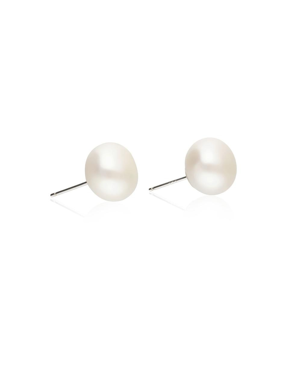 Aretes de plata con acabado plateado 2