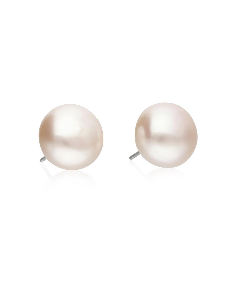 Aretes de plata con acabado plateado