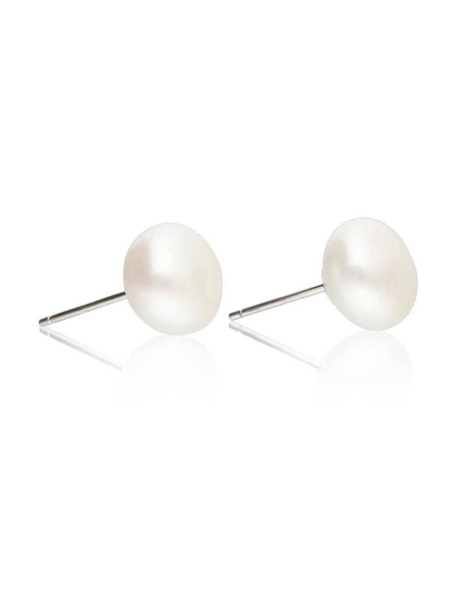 Aretes de plata con acabado plateado 2