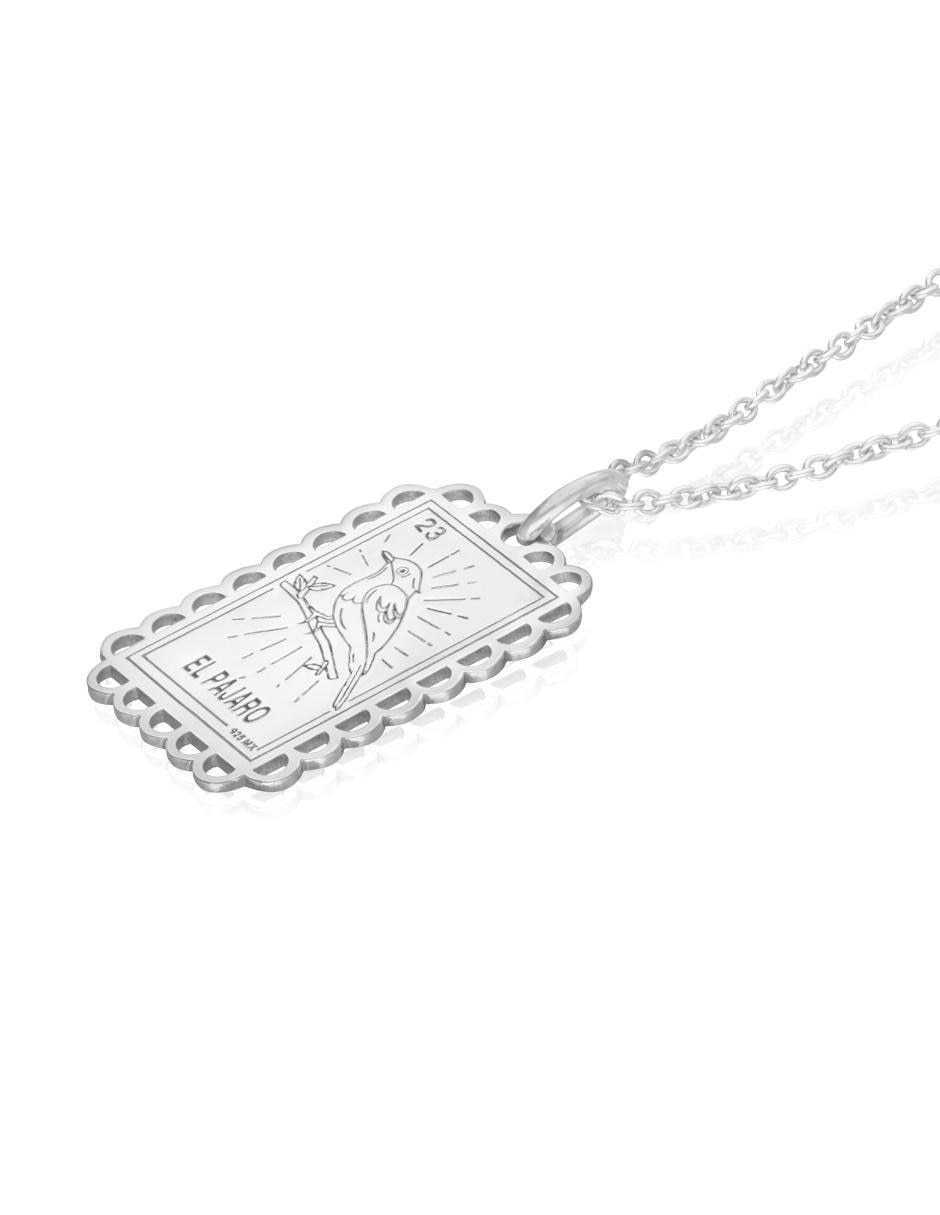 Dije rectangular de plata P 925 3