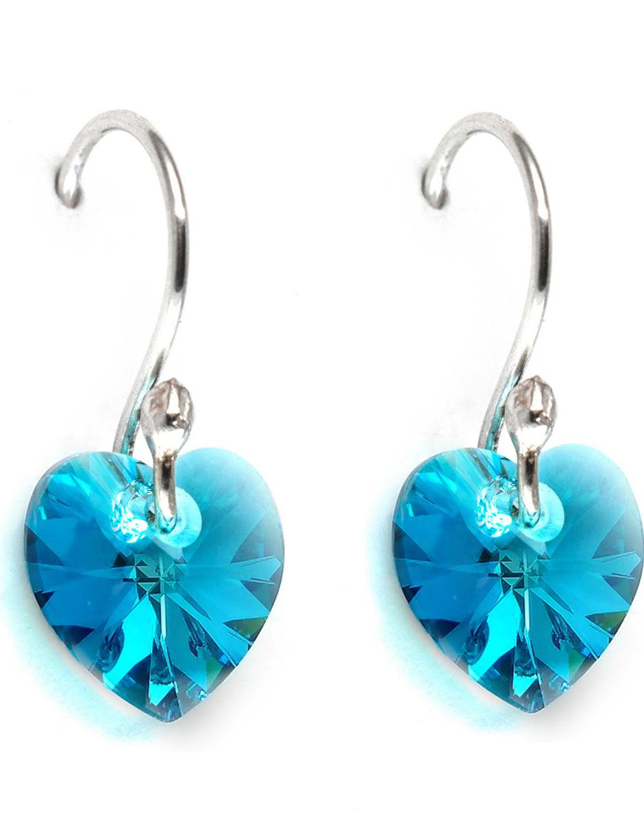 Aretes de plata P925 cristal