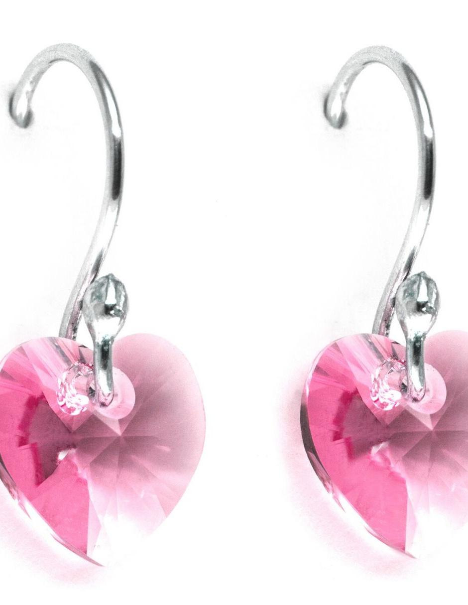 Set aretes y collar de plata P 925 cristal 6