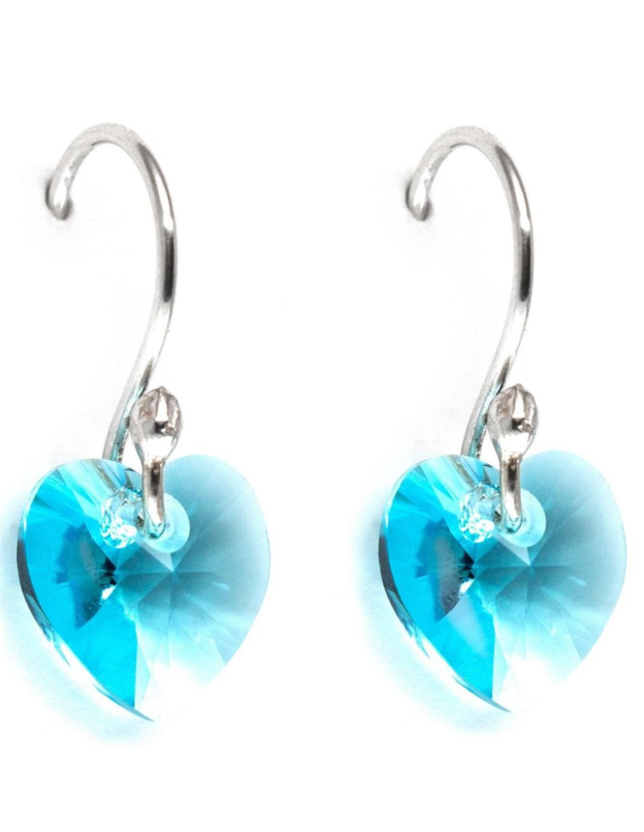 Set aretes y collar de plata P 925 cristal 4