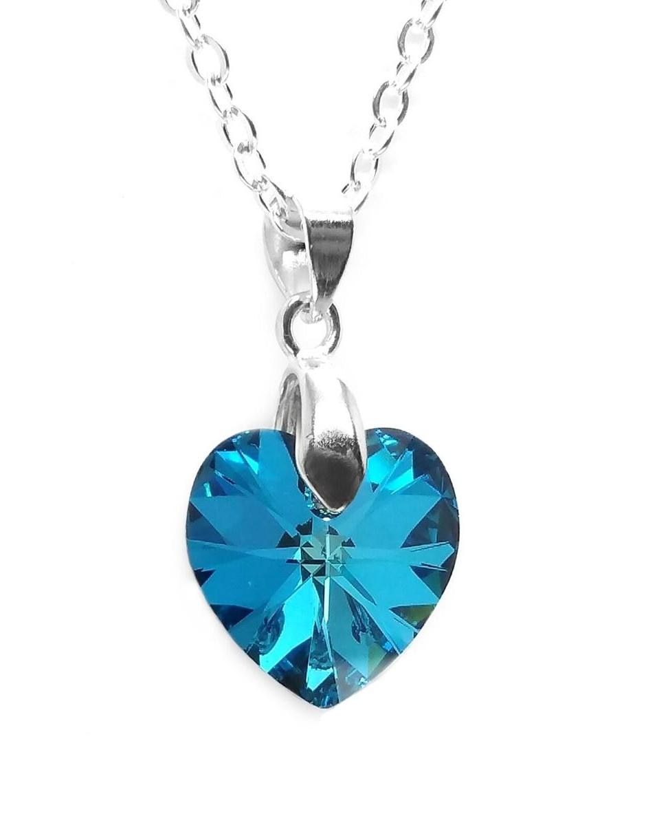 Set aretes y collar de plata P 925 cristal 6