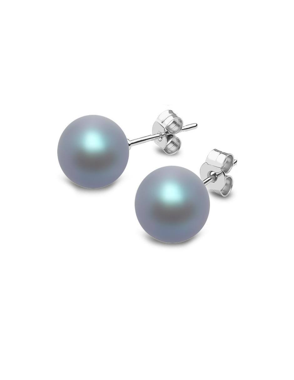 Broqueles de plata con acabado lustre perla 2