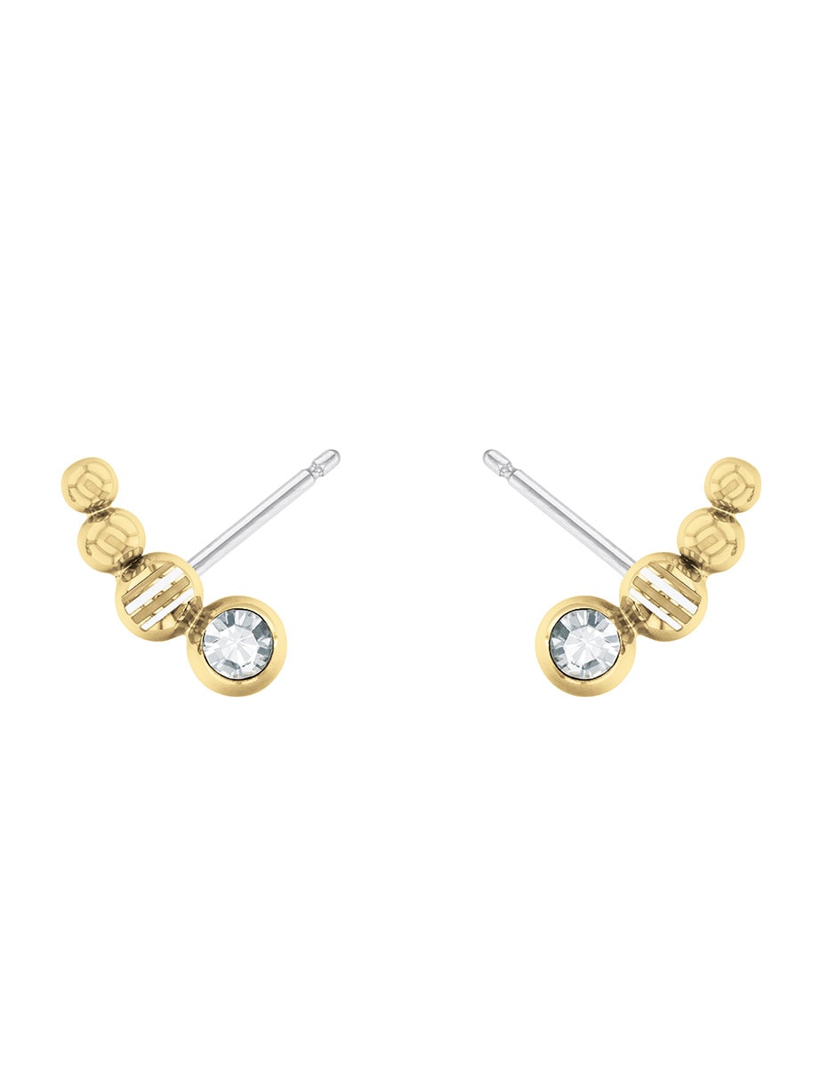 Aretes con acabado pavé cristal