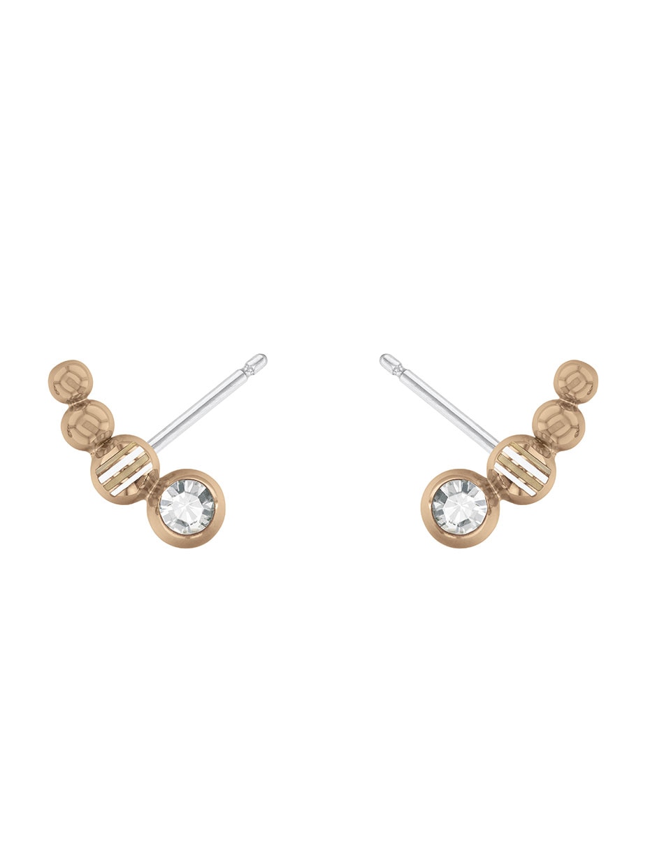 Aretes con acabado pavé cristal
