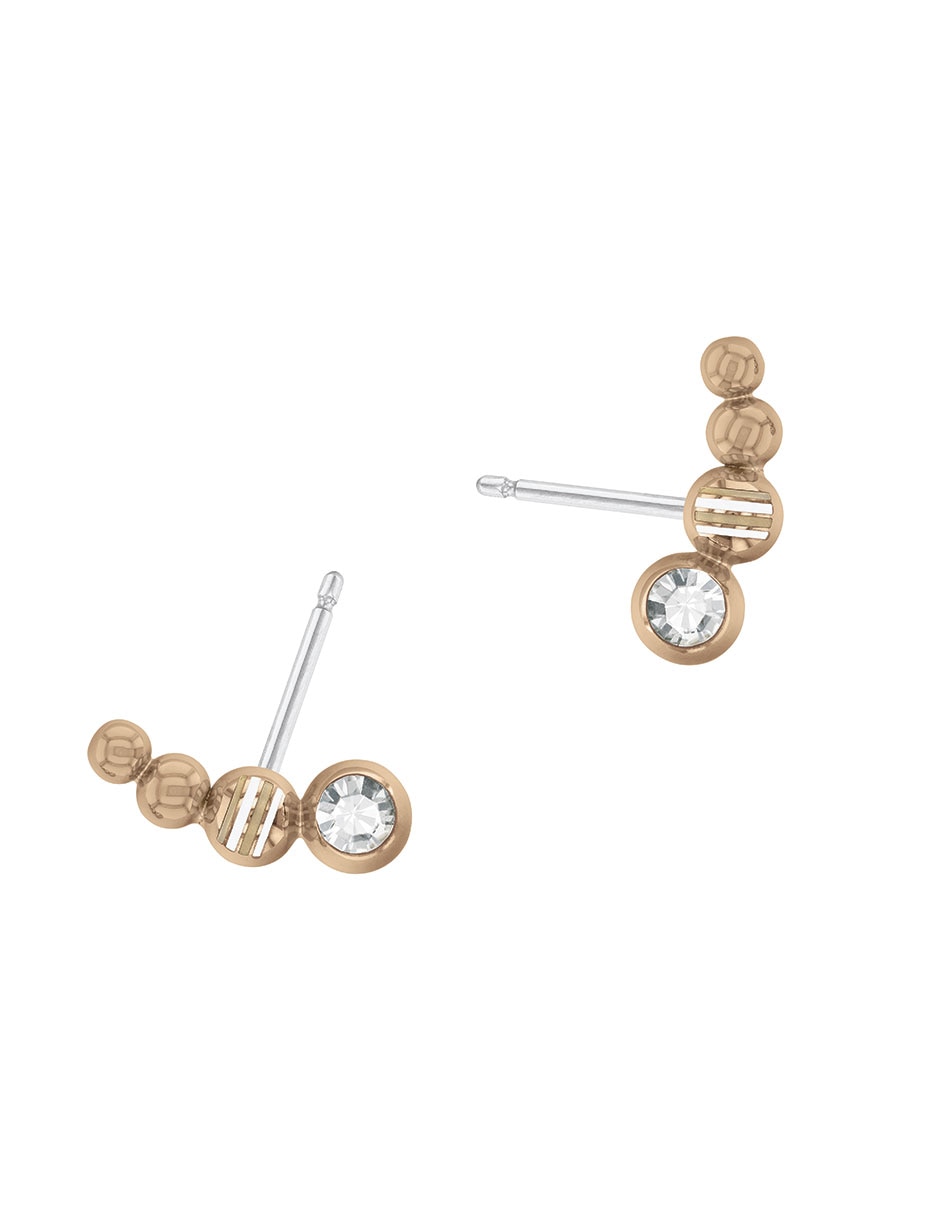 Aretes con acabado pavé cristal 2