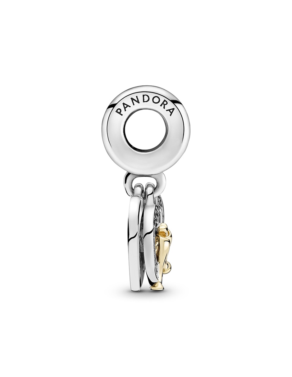 Charm de corazón de plata zirconia cúbica 3