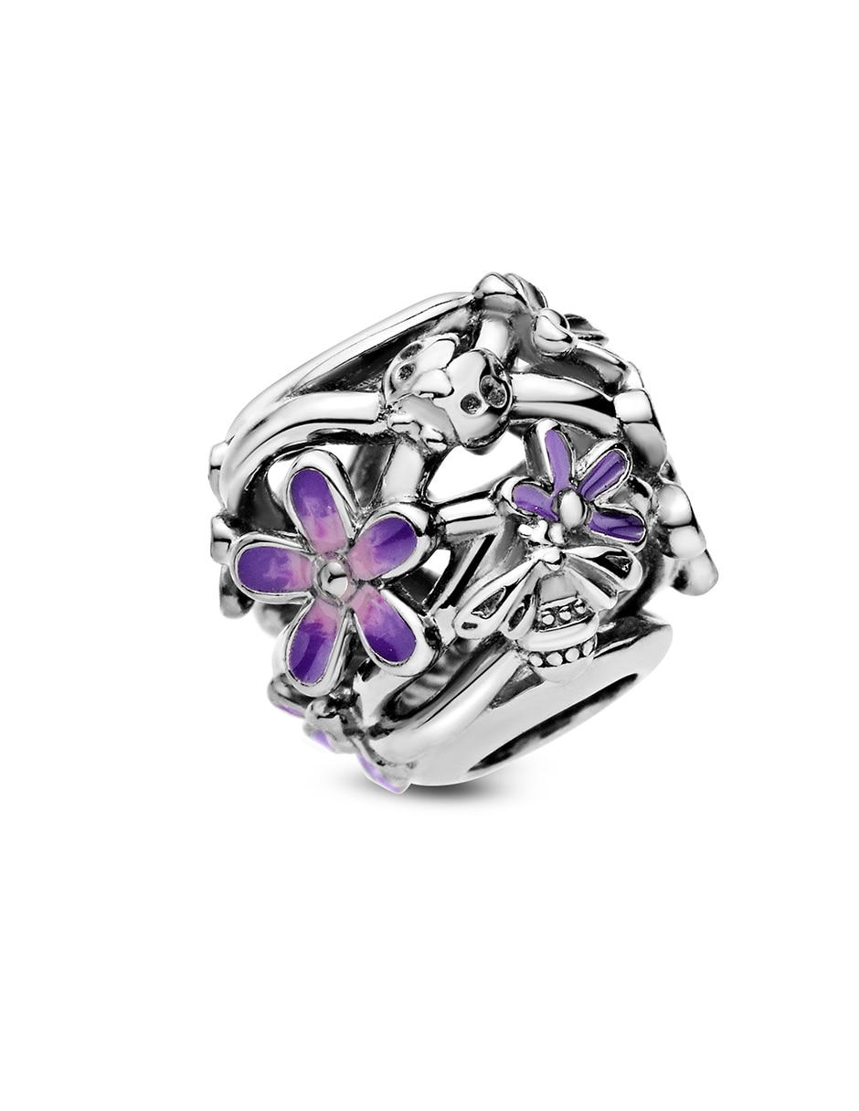 Charm de flor de plata P 925 4