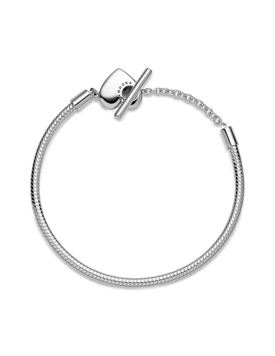 Brazalete de plata Moments con acabado pulido 4