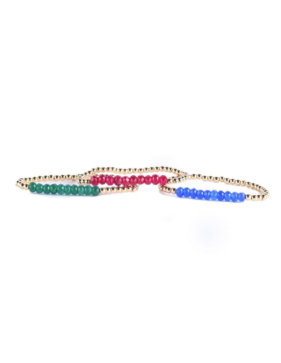 Set pulsera con acabado brillante Set pulsera con acabado brillante