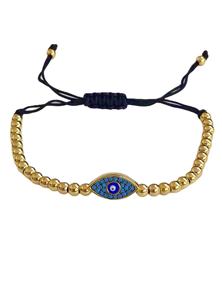 pulsera para mal de ojo de oro