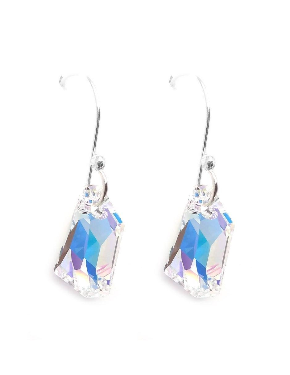 Set aretes y collar de plata P 925 cristal 2
