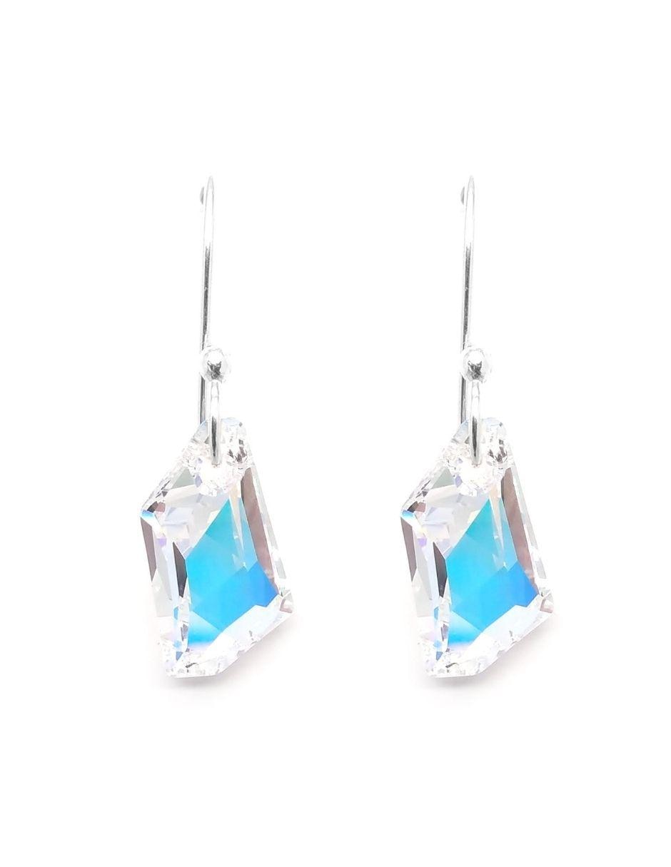 Set aretes y collar de plata P 925 cristal 4