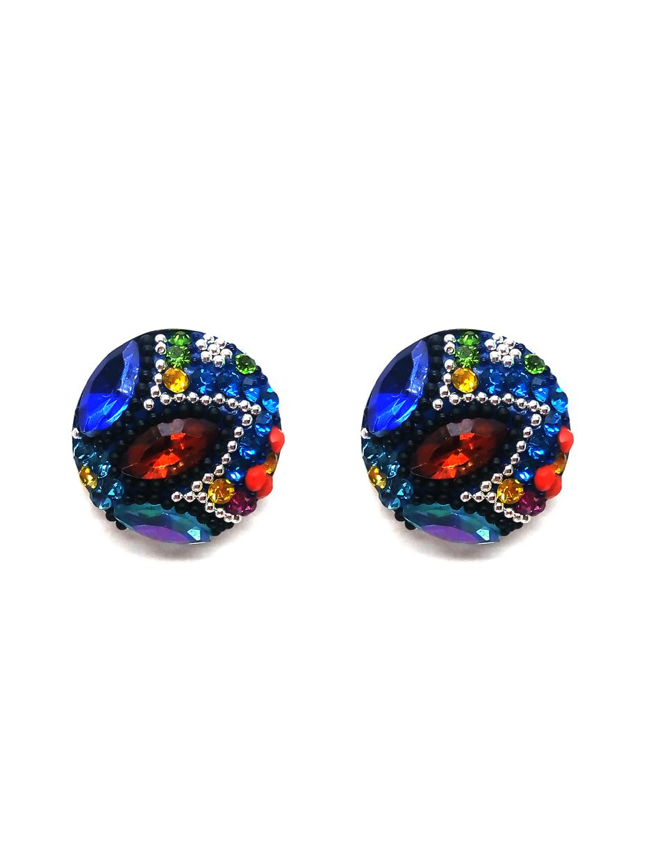 Set aretes y collar de plata P 925 cristal 6