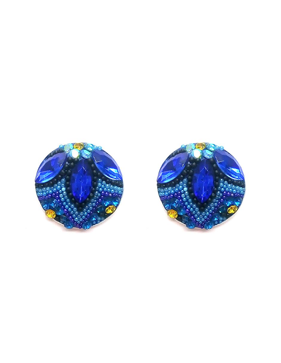 Set aretes y collar de plata P 925 cristal 6