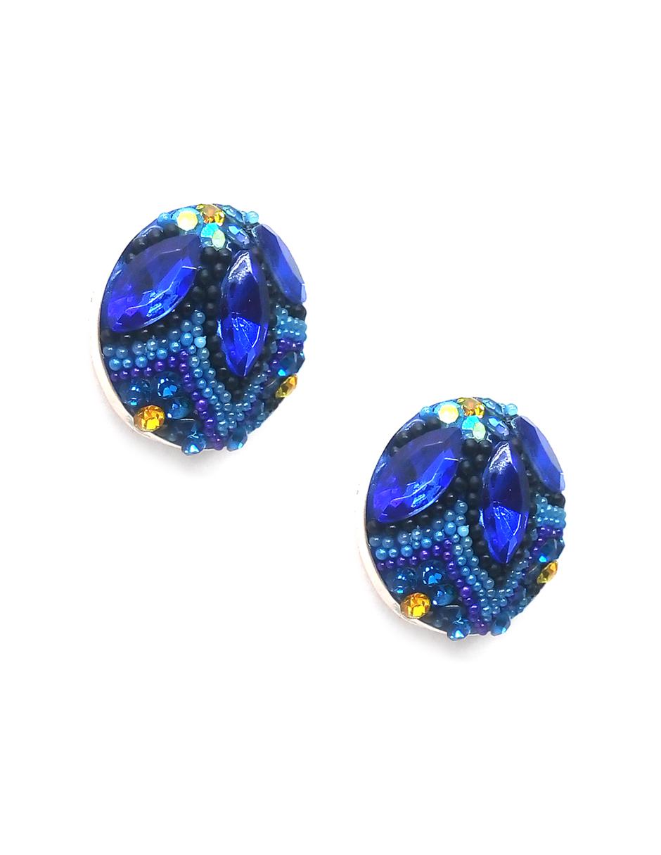 Set aretes y collar de plata P 925 cristal 8