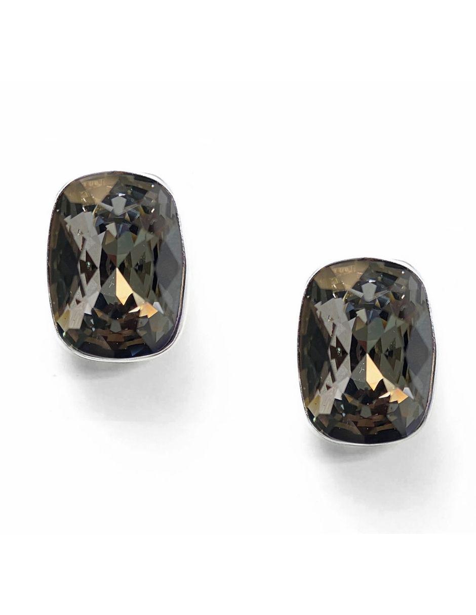 Broqueles de plata con acabado brillante cristal 2