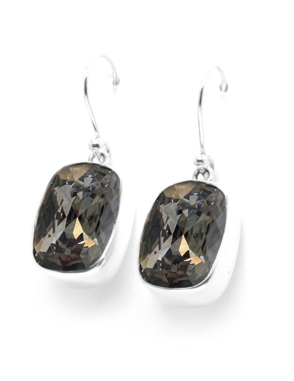 Aretes de plata P925 cristal 2