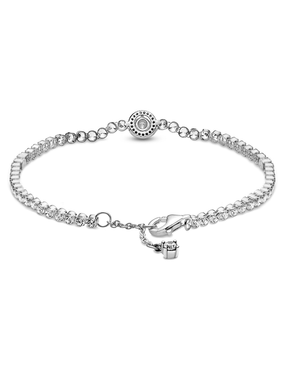 Brazalete de plata con zirconia 2