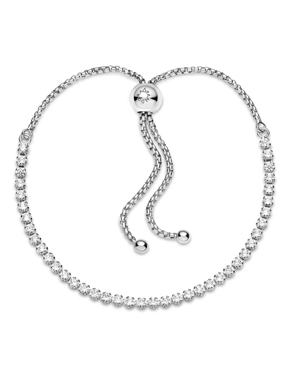 Brazalete de plata con acabado liso 4
