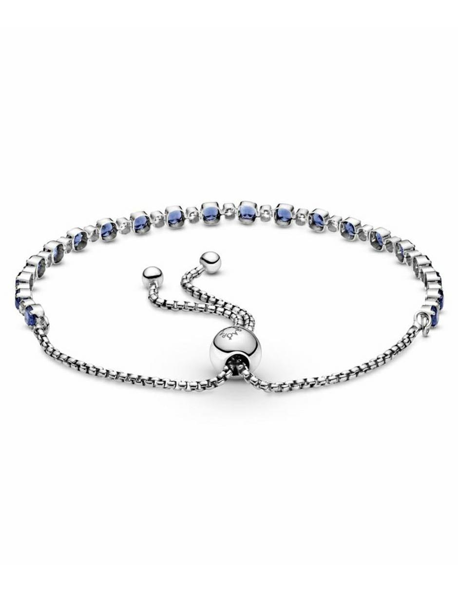 Brazalete de plata con acabado liso