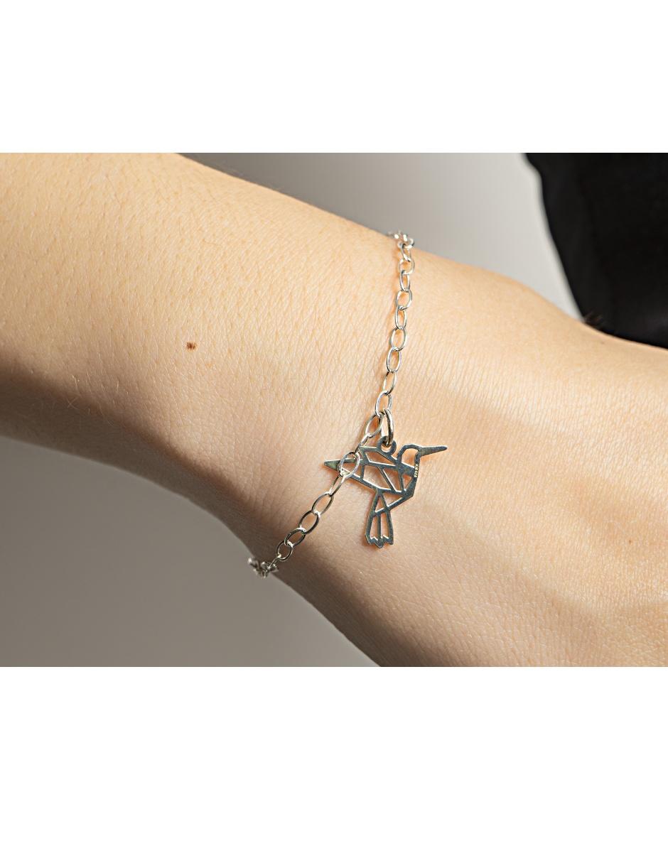 Pulsera de plata con acabado pulido 2