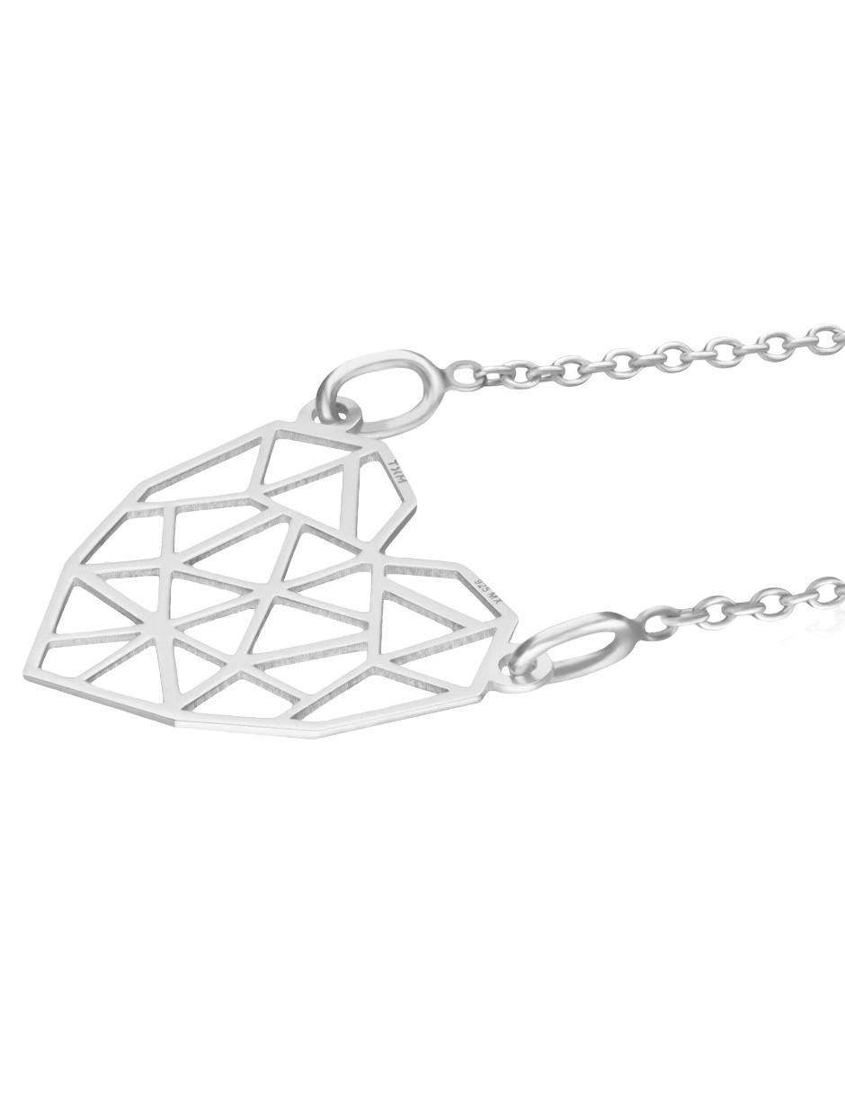 Collar Origami de plata 2