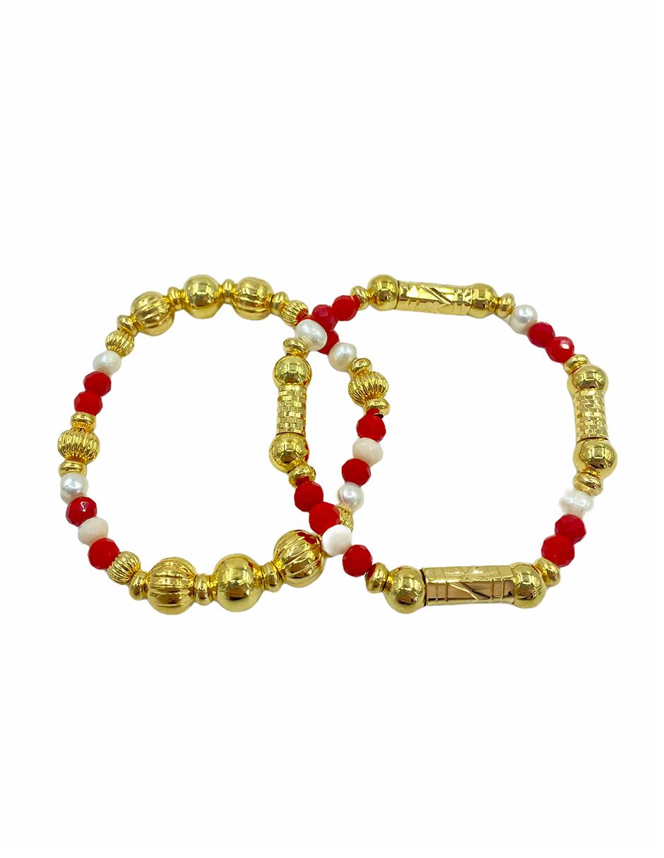 Pulsera con acabado chapa de oro Pulsera con acabado chapa de oro