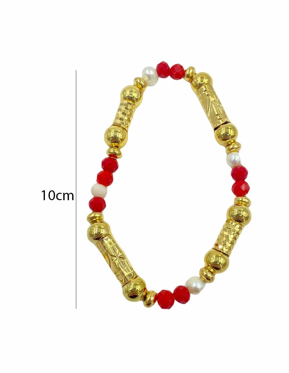 Pulsera con acabado chapa de oro 2