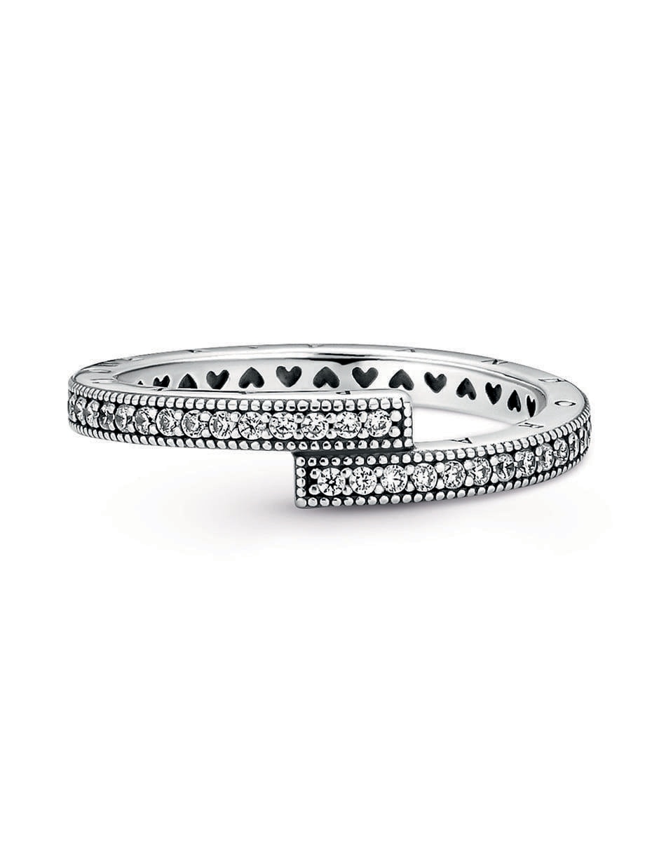 Anillo P 925 de plata diamante pavé 2