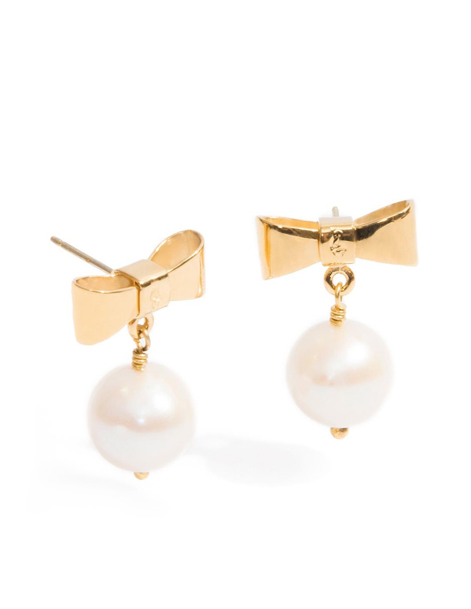 Aretes con acabado baño de oro 1