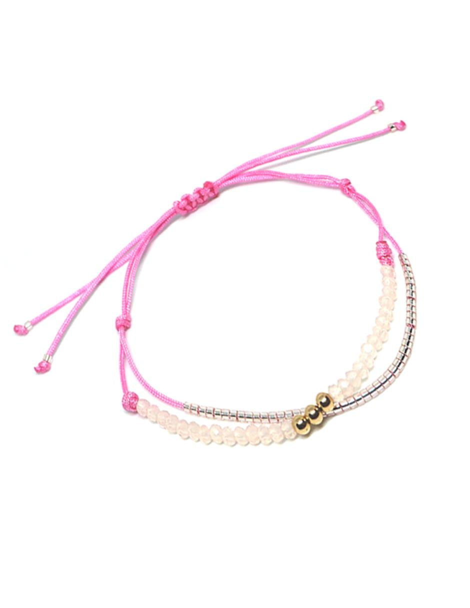 Pulsera fina con delicados cristales 3