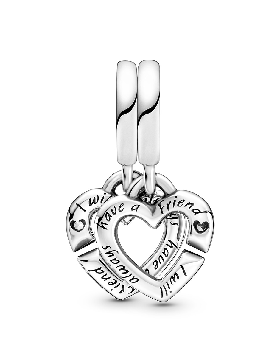 Charm de corazón moments de plata P 925 zirconia cúbica 2