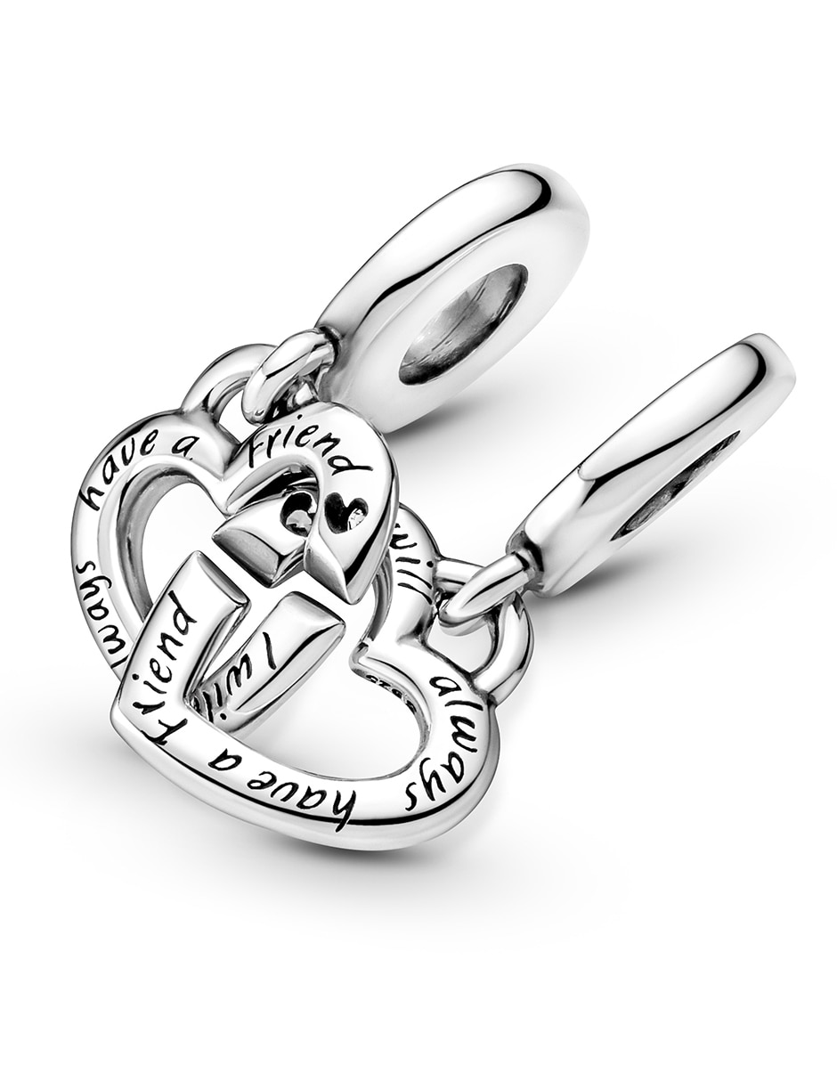 Charm de corazón moments de plata P 925 zirconia cúbica 4
