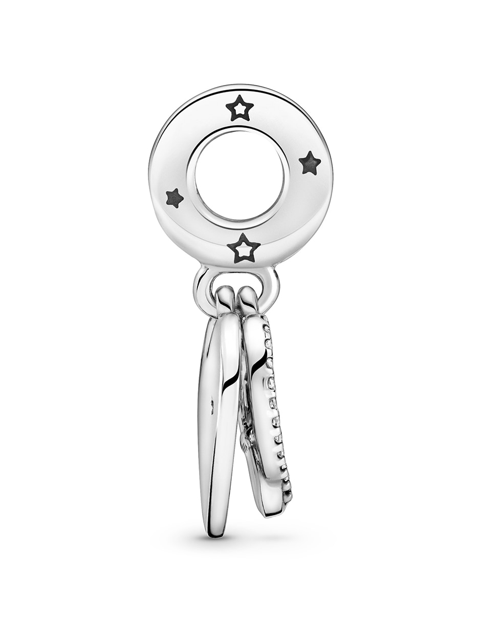 Charm de gato moments de plata zirconia cúbica 3