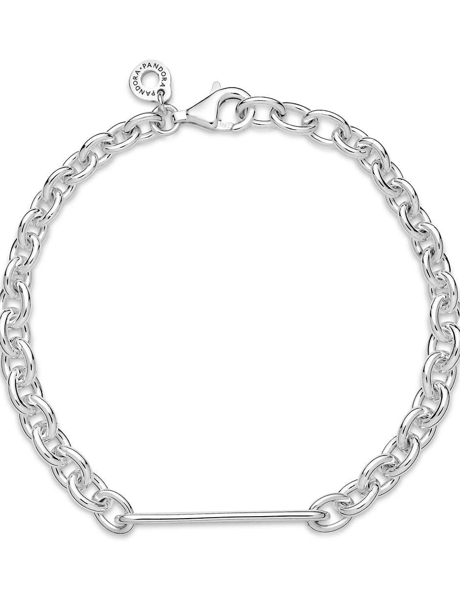 Brazalete de plata con acabado pulido 3